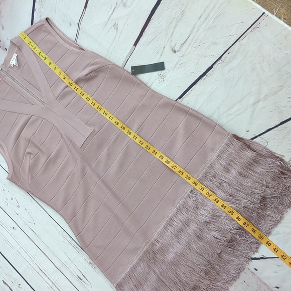 Venus Dress, bandage bodycon, Fringe Flapper, slimming, women's 22, NWT - Picture 8 of 12
